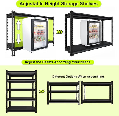Garage Shelving Heavy Duty 2500LBS Loads, 5-Tier Metal Shelving Units and - Image 5