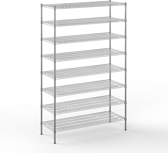 21" Deep x 54" Wide x 86" Height Wire Shelving Kit | 8-Tier | NSF Commercial by Regal+Altair