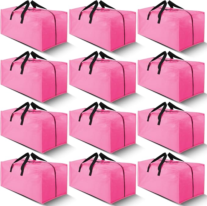 Cosy Family 12 Pack Heavy Duty Extra Large Moving Bags by Cosy+Family