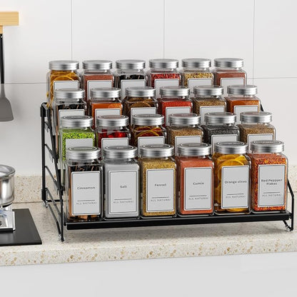 4 Tier Spice Rack for Cabinet, Spice Rack Organizer, Depth Adjustable Spice - Image 7