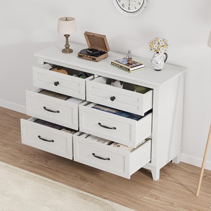GarveeHome 6 Dresser for Bedroom, 47 in Wide Drawer Dresser - Image 4