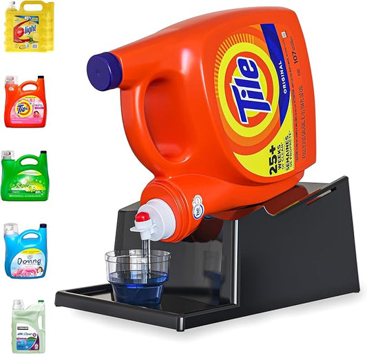 TidyFriend No-Spill Liquid Laundry Detergent Dispenser Holder, Laundry Soap by Skywin