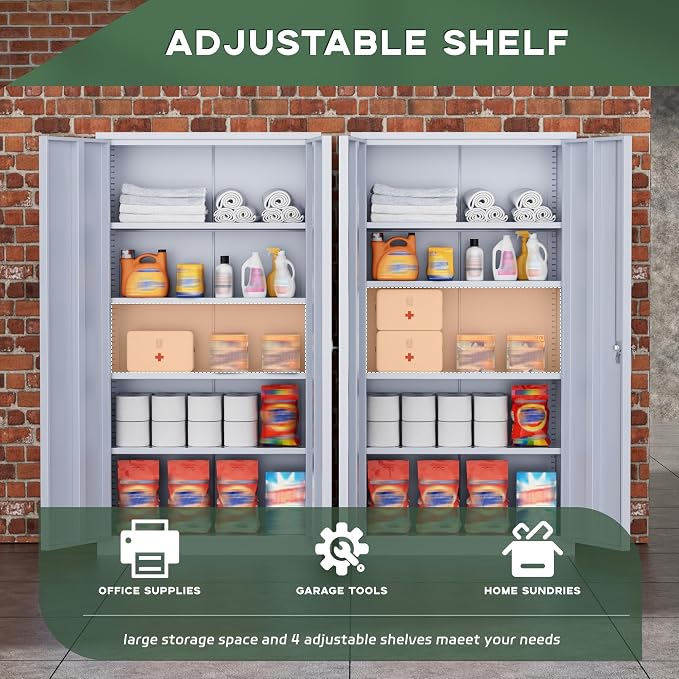 Greenvelly Metal Storage Cabinet - Image 4