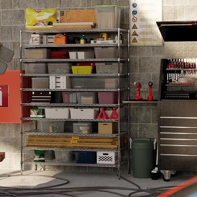 24" Deep x 60" Wide x 86" Height Wire Shelving Kit | 10-Tier | NSF Commercial - Image 5