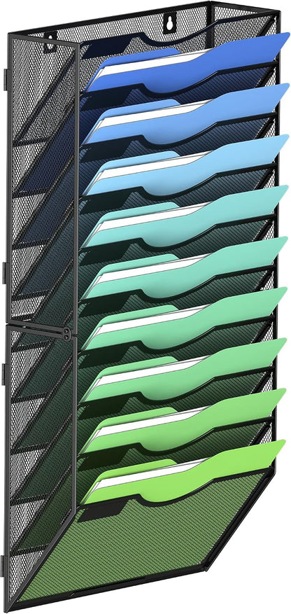 Kuntine.B Wall File Organizer Office Hanging Magazine Holder Wall File Organizer by KuntineB