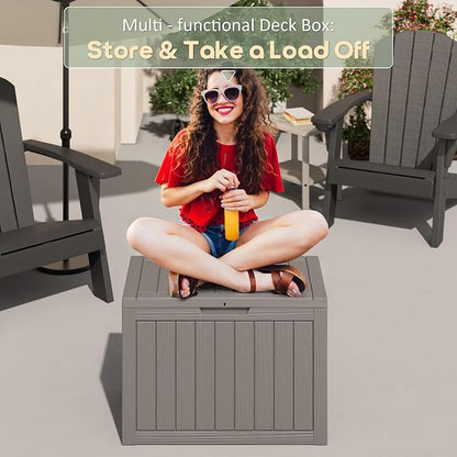 48 Gallon Outdoor Storage Deck Box Waterproof, Garden Tool, Backyard Cushion - Image 6