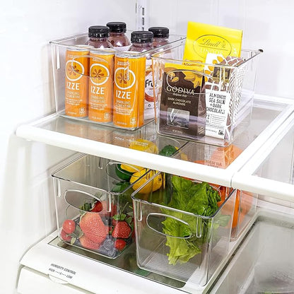 Sorbus Small Clear Plastic Storage Bins - Image 4