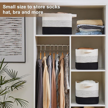 Storage Basket for Organizing, Woven Baskets for Storage, Rectangle Decorative - Image 7