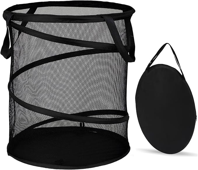BATTOO Mesh Collapsible Laundry Baskets, Foldable Pop Up Laundry Hamper by BATTOO