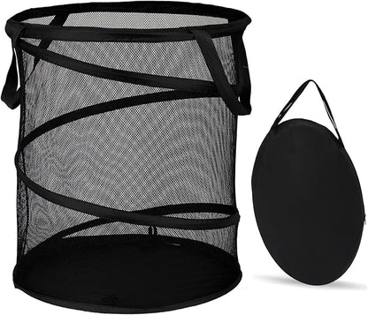 BATTOO Mesh Collapsible Laundry Baskets, Foldable Pop Up Laundry Hamper by BATTOO