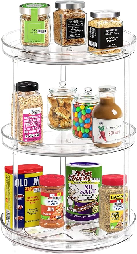 3 Tier Lazy Susan Bathroom Organizer - Image 2