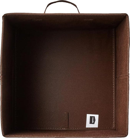 Amazon Basics Cube Organizer Storage Bins Handles, Collapsible Fabric, - Image 3