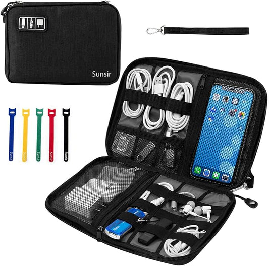 Travel Cable Organizer Bag Waterproof Portable Electronic Accessories Organizer by Sunsir