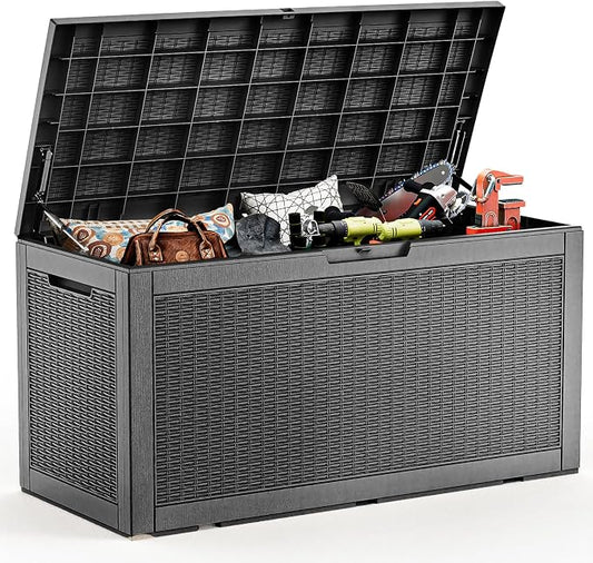100 Gallon Deck Box, Resin Outdoor Storage Box by OutdoorLivingPerfected