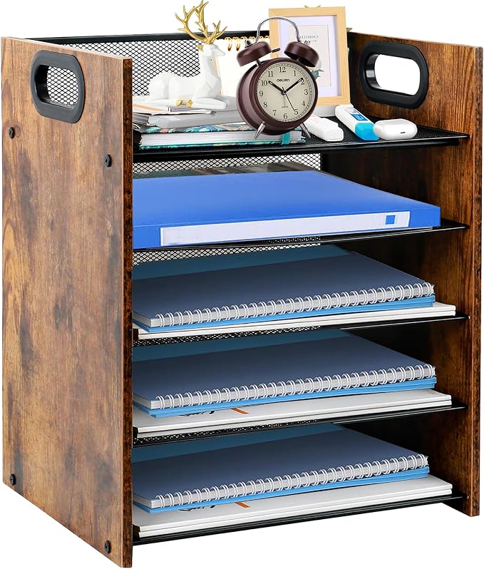 Wood Desk Organizer by BOERSHUN