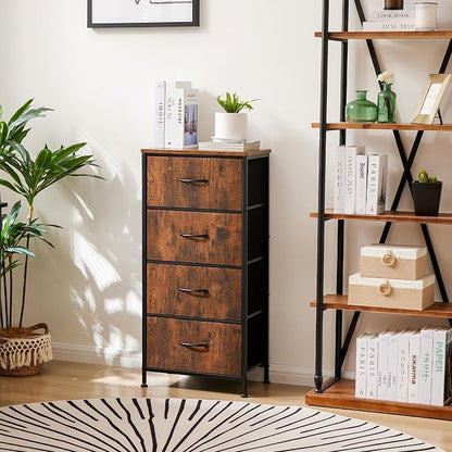 Sweetcrispy 4 Drawer Dresser, Fabric Storage Tower Organizer - Image 2