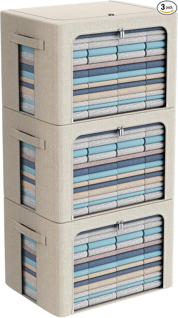 CYhom 3Pack Foldable Storage Bins by CYhom