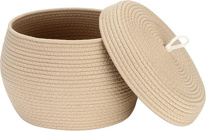 Sea Team Round Cotton Rope Storage Basket by SeaTeam
