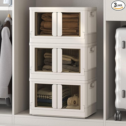 FLEXIMOUNTS 110 QT Stackable Storage Bins by FLEXIMOUNTS