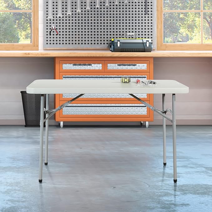Office Star Resin Multipurpose Rectangle Folding Table - Image 7