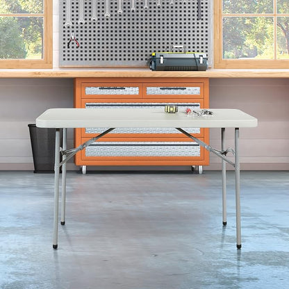 Office Star Resin Multipurpose Rectangle Folding Table - Image 7