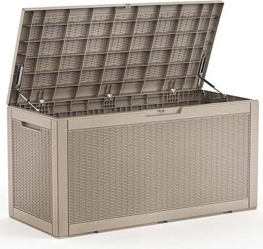 100 Gallon Deck Box, Resin Outdoor Storage Box by OutdoorLivingPerfected