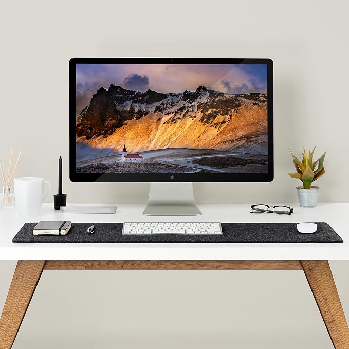 Premium Felt Desk Mat | Medium 12" x 36" | Multifunctional Desk Pad - Image 3