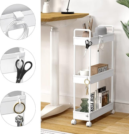 SOLEJAZZ Slim Rolling Storage Cart - Image 3