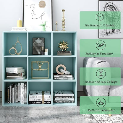 9-Cube Storage Shelf Bookcase - Image 4