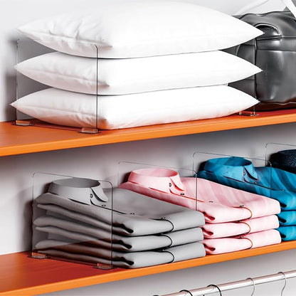 Yieach 8 Pack Acrylic Shelf Dividers - Image 4