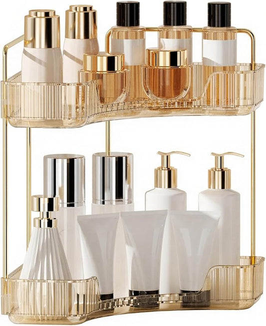 YCIA&DONE Corner Bathroom Counter Organizer, Makeup Organizer by YCIADONE