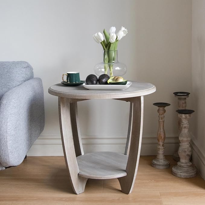 COZAYH Rustic Farmhouse End Table - Image 2