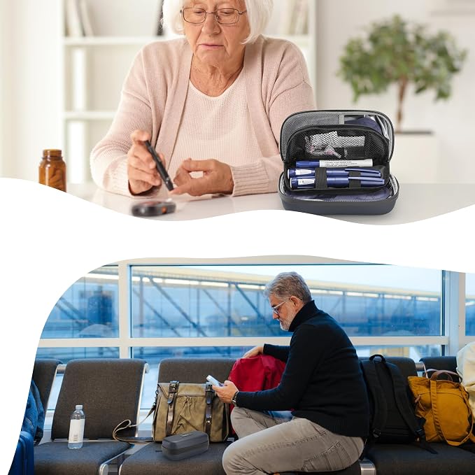 Insulin Cooler Travel Case Diabetic Medication Insulated Cool Organizer - Image 7