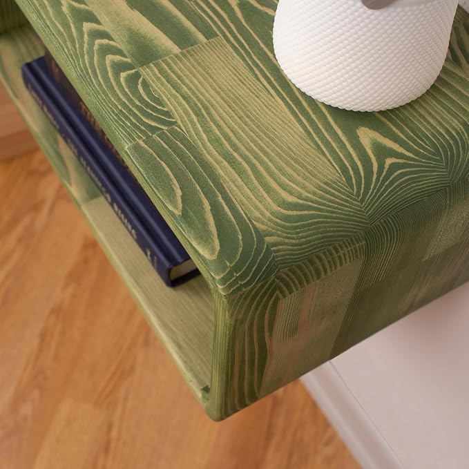 Floating Nightstand Wooden, Bedside Table, Nightstand Shelf, Wall Mounted - Image 3