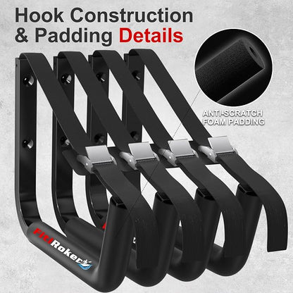 Kayak Storage Rack – 100LB Heavy Duty Kayak Wall Mount - Image 5