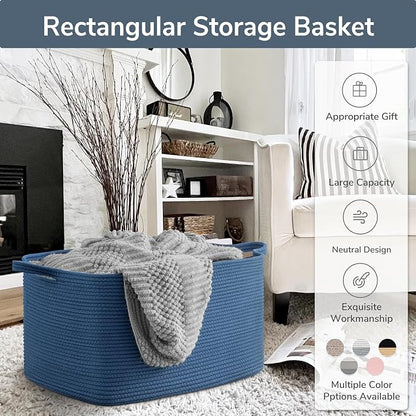 Goodpick Large Blanket Basket, Storage Baskets - Image 7