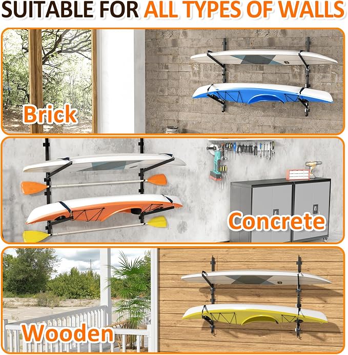 ​Kayak Storage Rack for Garage Wall Mount - Image 6