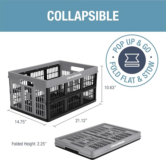 CleverMade Collapsible Utility Crates - Image 3