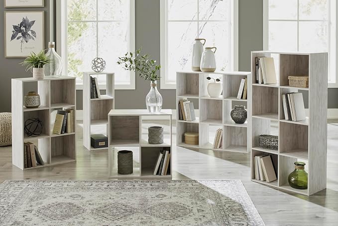 Signature Design by Ashley Paxberry Coastal 4 Cube Storage Organizer or Bookcase - Image 8