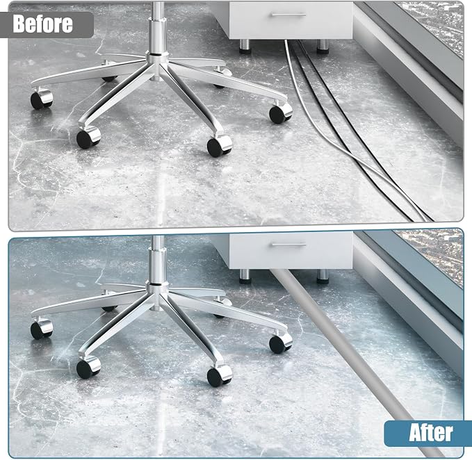 Floor Cord Covers for Wires 3.3FT Cable Hider Wire Cover Self Adhesive Cord - Image 4