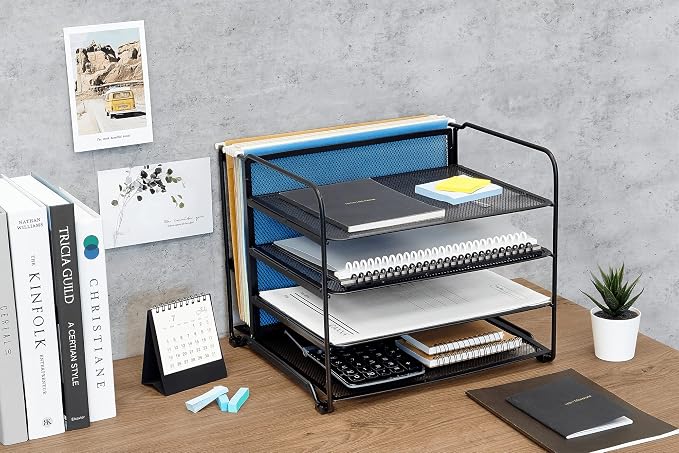 CAXXA 4 Tier Mesh Document Trays - Image 4