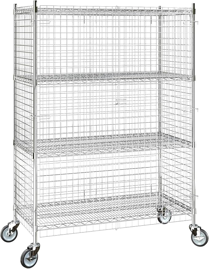 24"x48"x70" Metal Wire Chrome Security Heavy Duty Commercial NSF Certified - Image 3