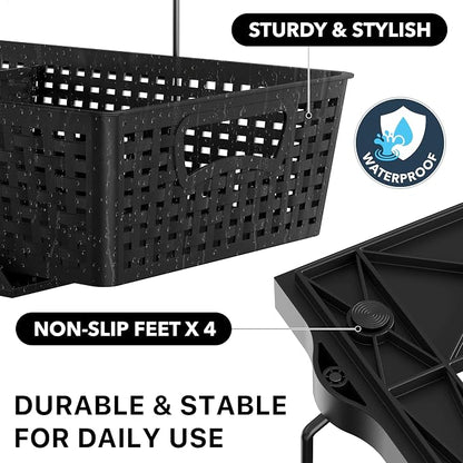 Simple Houseware 2 Tier Bathroom Organizer Tray Pull-Out Sliding Drawer - Image 5