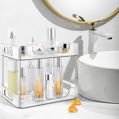 2-Tier Bathroom Counter Organizer Countertop Storage, Dresser Organizer Vanity - Image 6