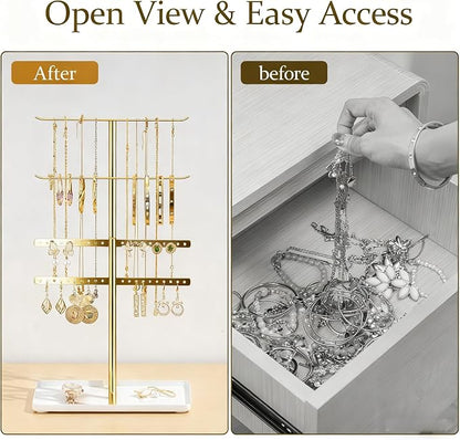 pickpiff Jewelry Stand Organizer Necklace Holder- 14.5" Sturdy Earring and - Image 5