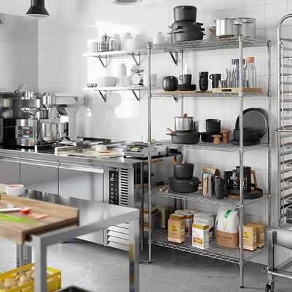 21" Deep x 36" Wide x 74" Height Wire Shelving Kit | 5-Tier | NSF Commercial - Image 6