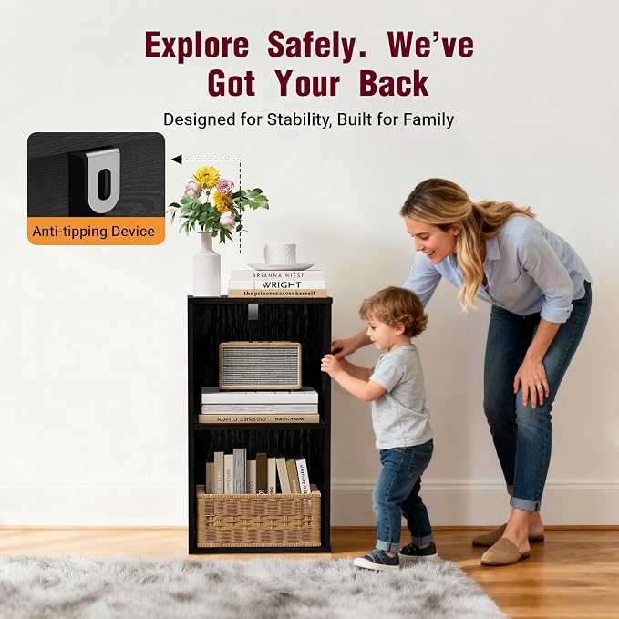 Book Shelf, Wooden Cube Storage Organizer - Image 4