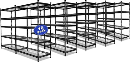 WORKPRO 5-Tier Metal Storage Shelving Unit, 48”W x 24”D x 72”H, Adjustable by WORKPRO