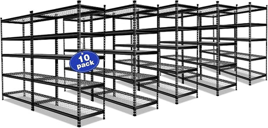 WORKPRO 5-Tier Metal Storage Shelving Unit, 48”W x 24”D x 72”H, Adjustable by WORKPRO