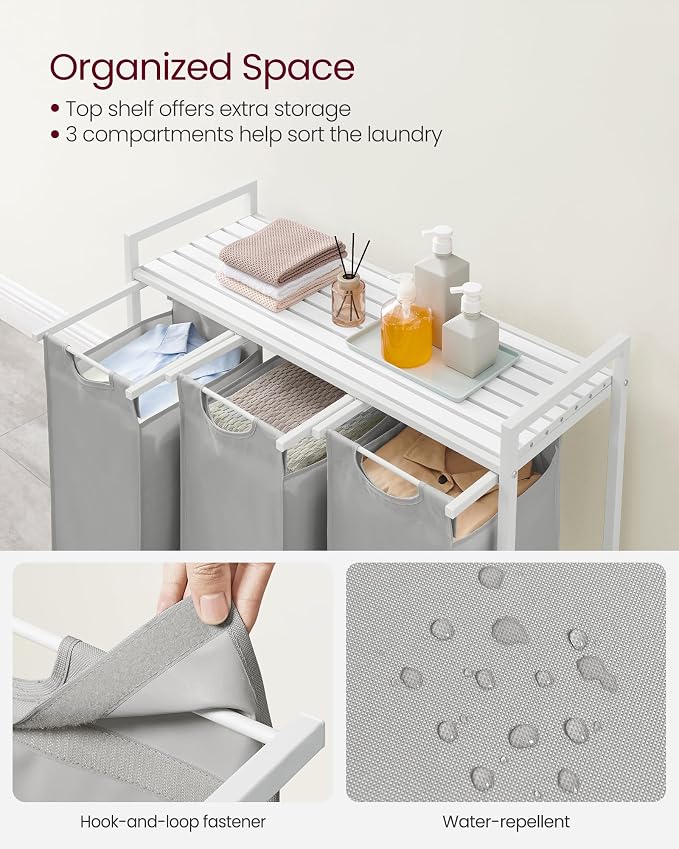 VASAGLE Laundry Hamper, Laundry Basket, Laundry Sorter - Image 4